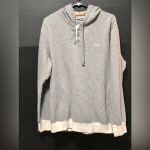 🌚RVCA Gray Hoodie with Button Detail